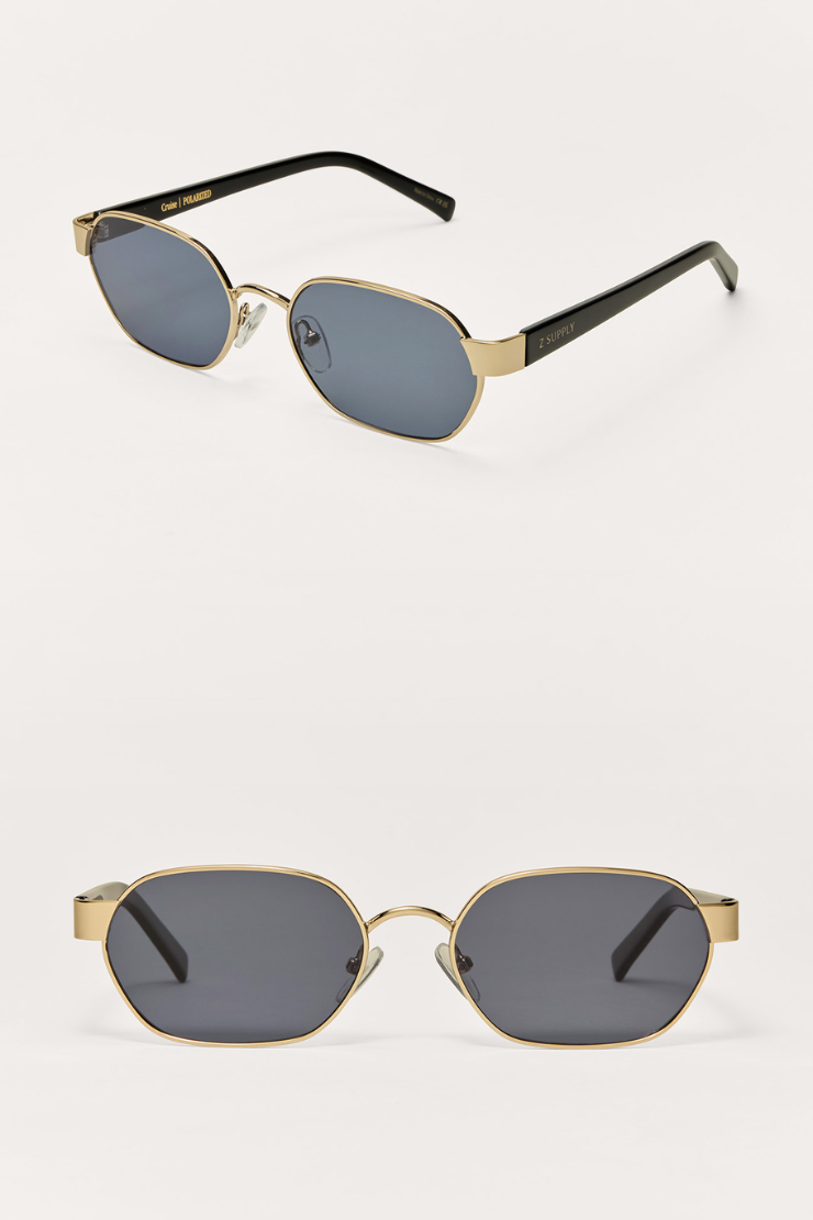 Grove Sunglasses - Black w/ Gold Frame