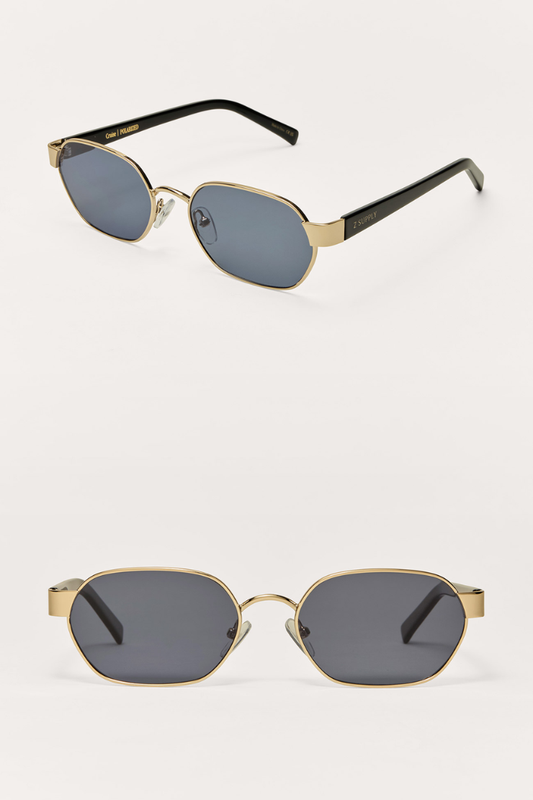 Grove Sunglasses - Black w/ Gold Frame