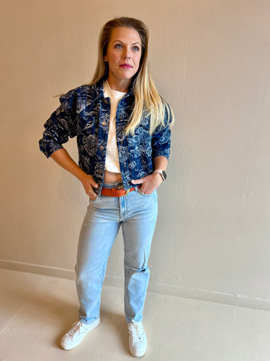Cypress Floral Denim Jacket