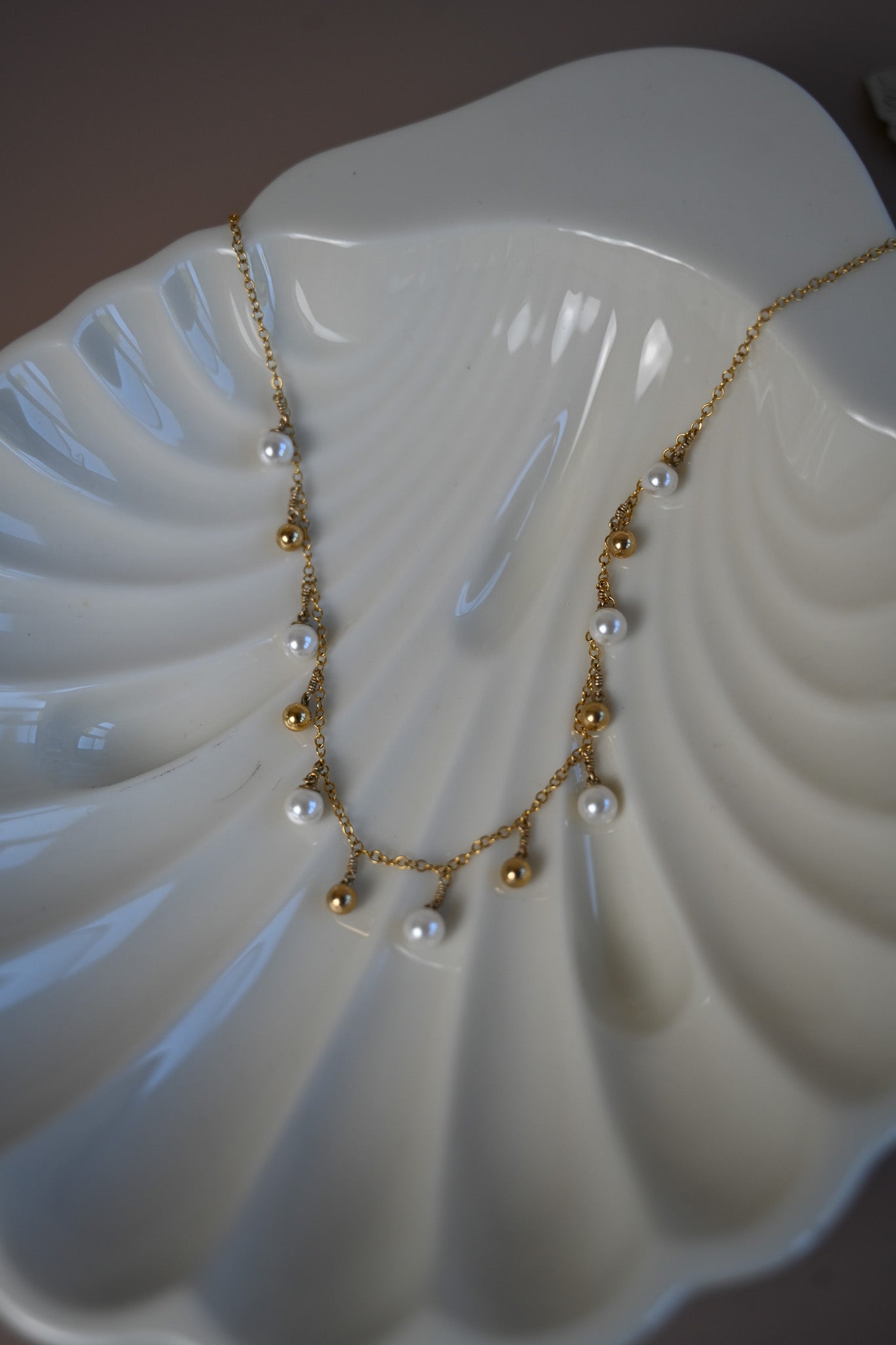 Salted Stones Pearl Necklace