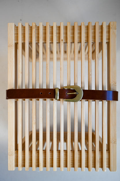 Brown Italian Leather Belt