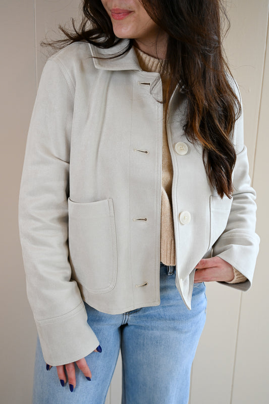 Forest Hill Blvd Faux Suede Jacket