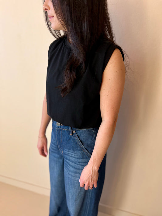 Eardley Bubble Top - Black