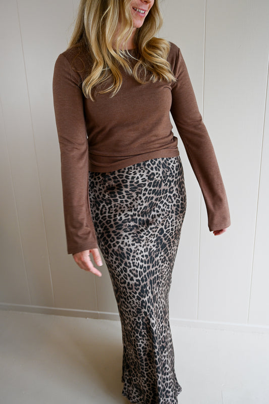 Pacific Avenue Leopard Maxi Skirt