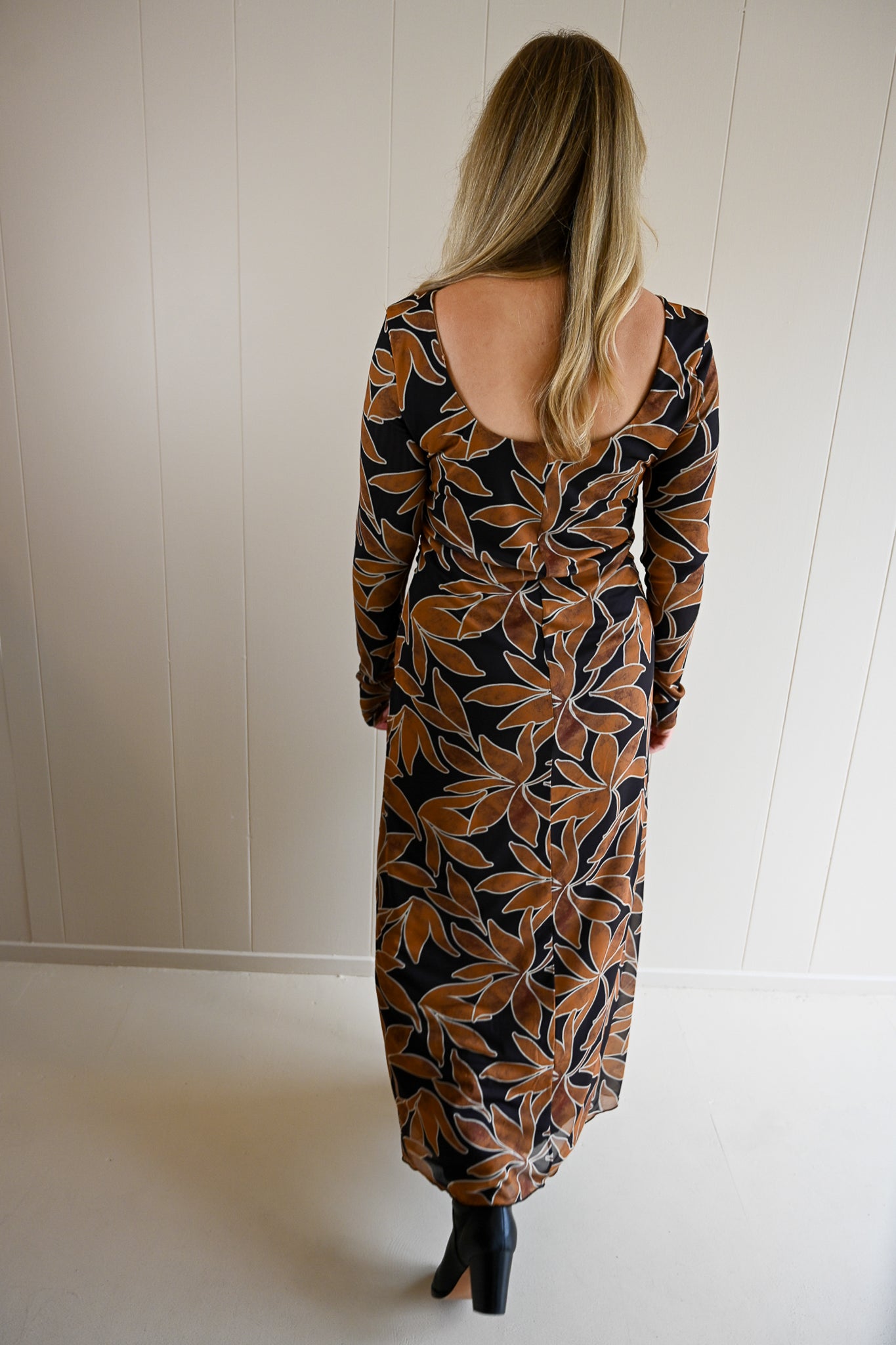 Marine Street Floral Mesh Maxi Dress