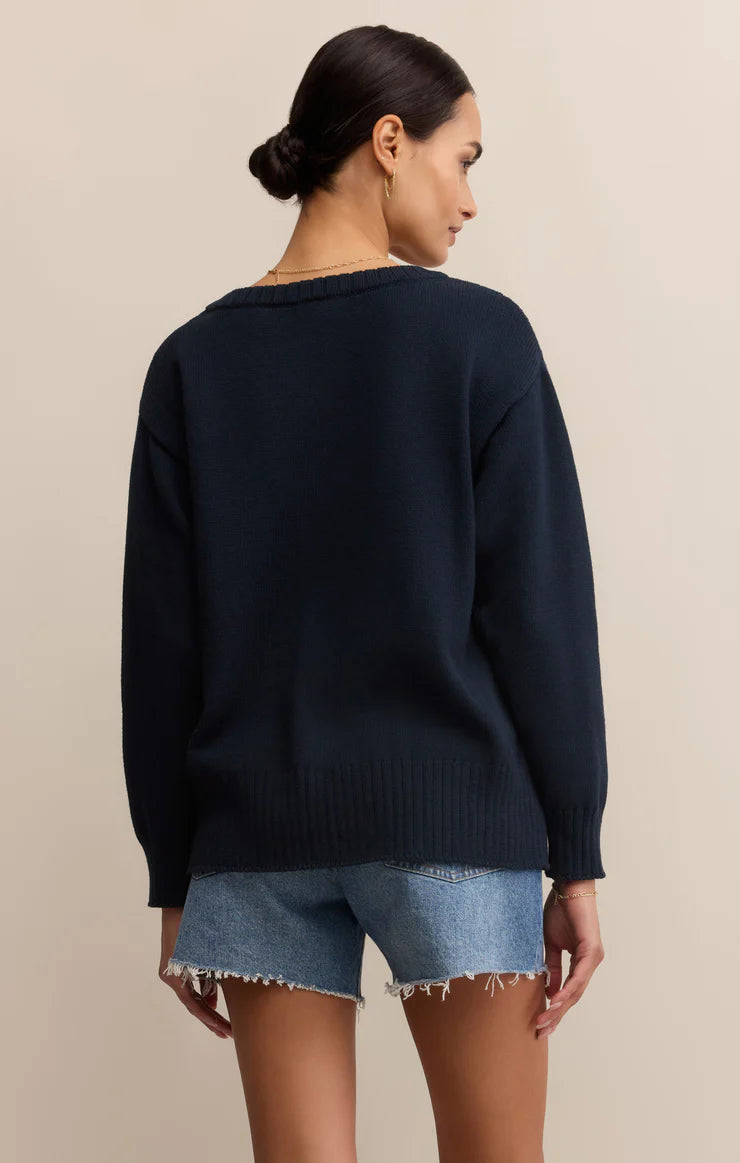 Funston V-Neck Knit Sweater