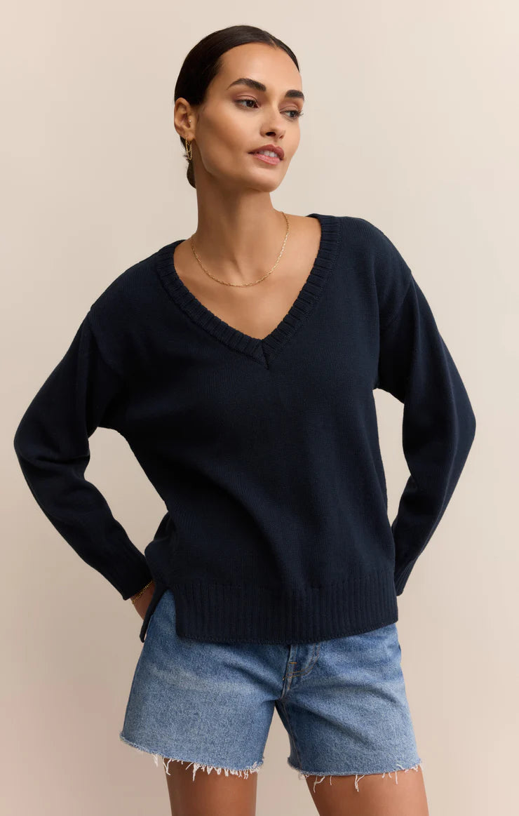 Funston V-Neck Knit Sweater