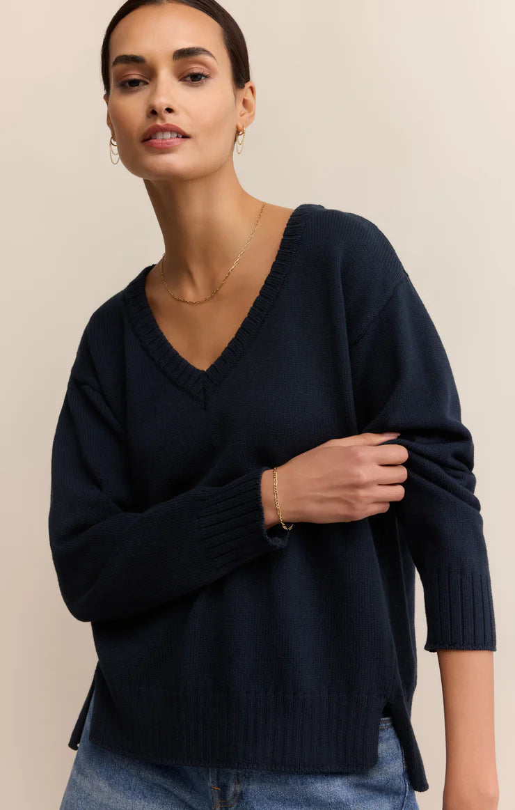 Funston V-Neck Knit Sweater