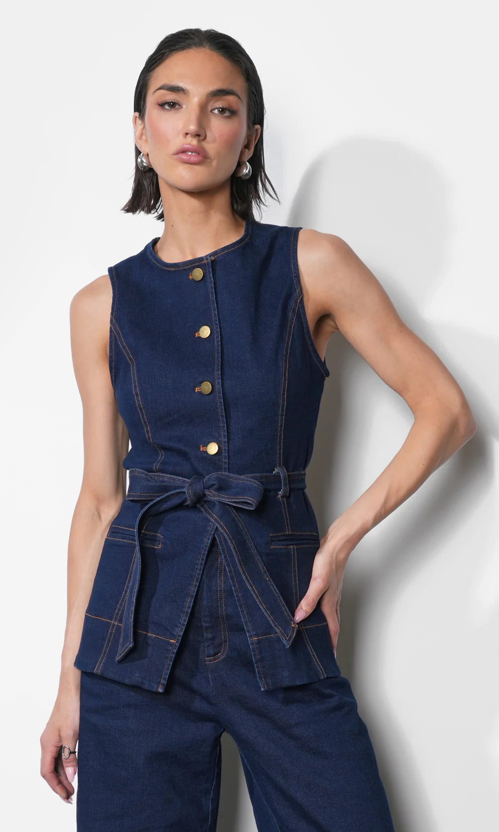 Acropolis Street Denim Vest