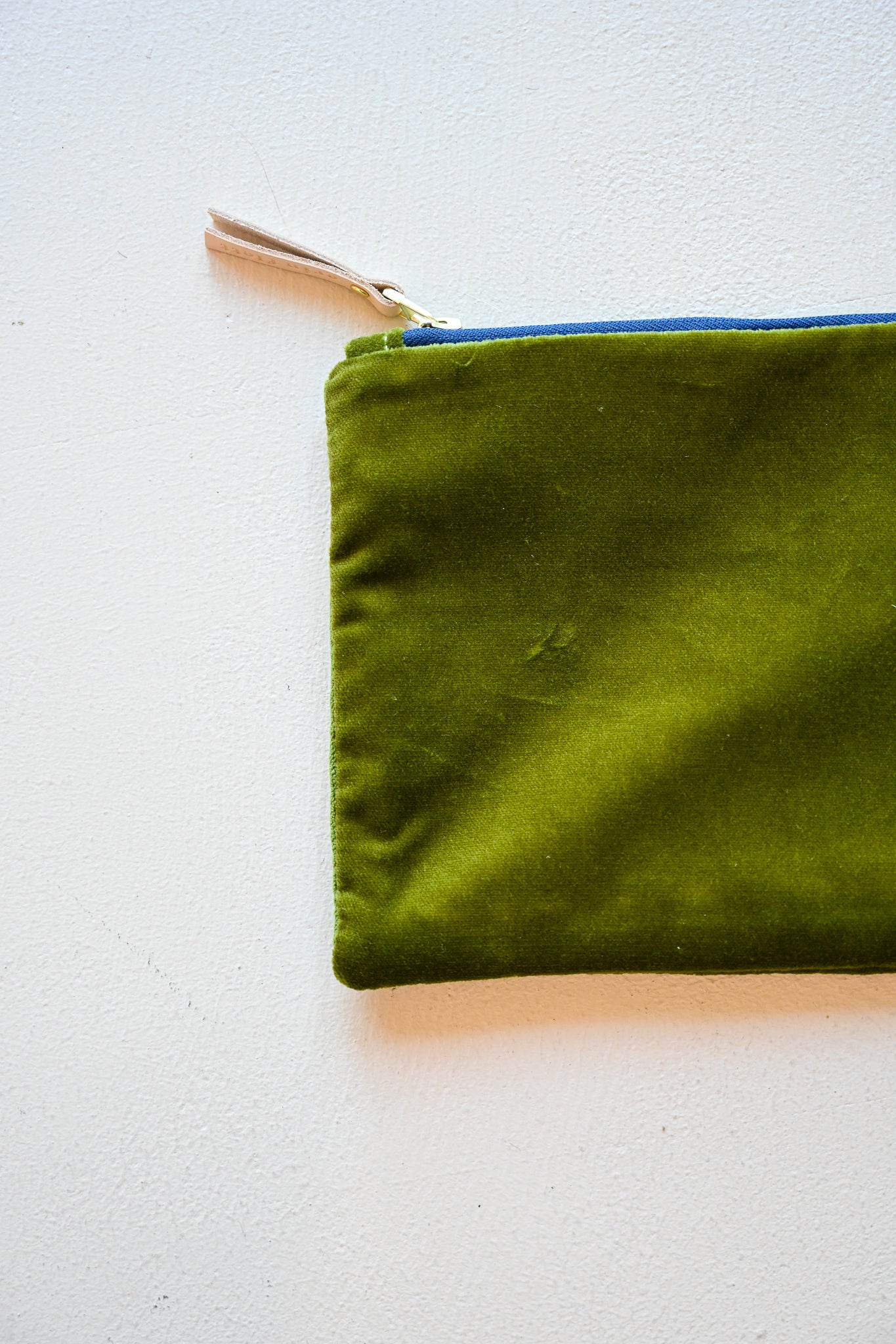 Velvet Clutch - Evergreen