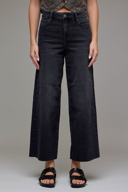 Bishop Avenue Black Wide Leg Cropped Jeans