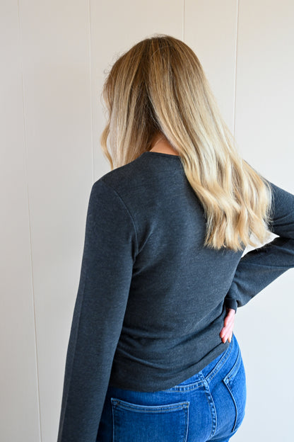 Mermaid Avenue Fitted Top - Storm