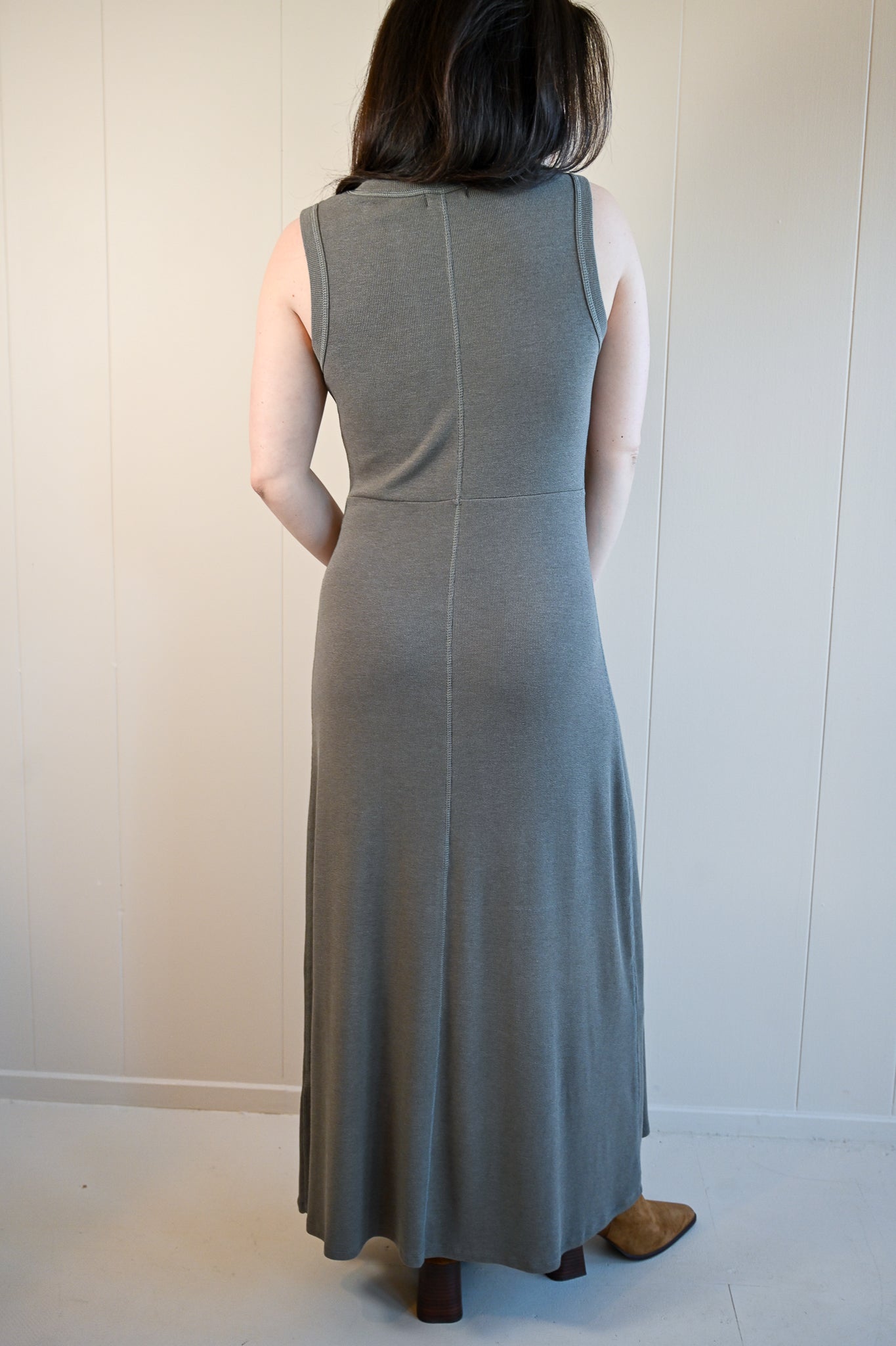Carmel Avenue Slub Rib Maxi Dress