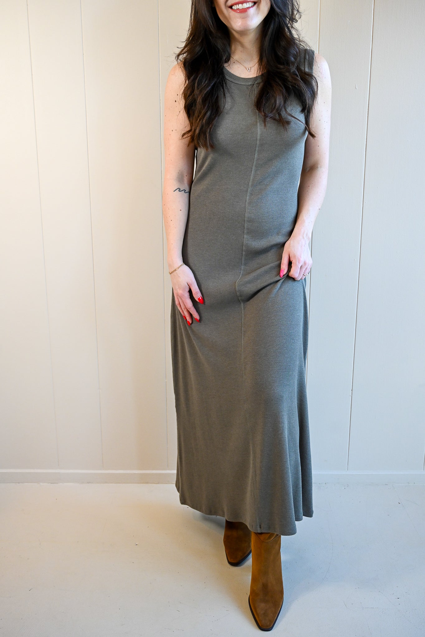 Carmel Avenue Slub Rib Maxi Dress