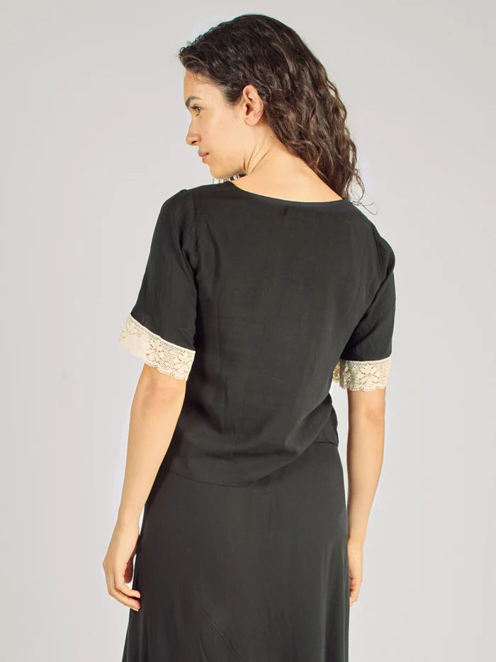 Locust Lace Sleeve Top