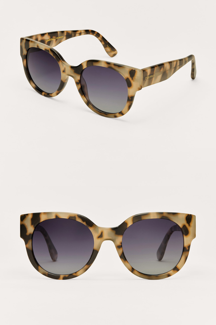 Grove Sunglasses - Tan Leopard