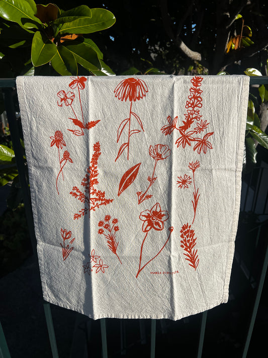 Maria Schoettler Floral Tea Towel