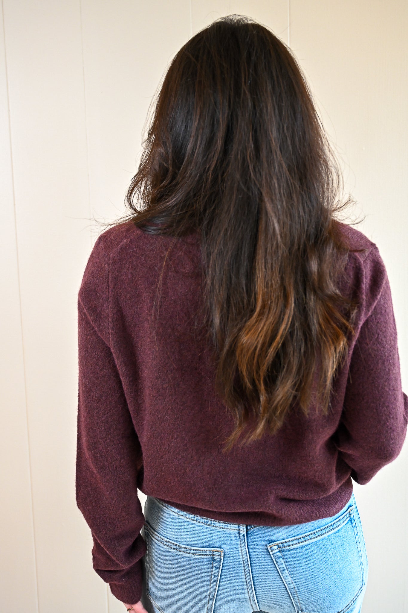 Marine Street Cozy Cardigan - Chocolate Cherry
