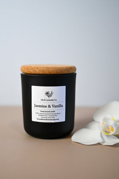 Non-Toxic Candle - Jasmine & Vanilla by Lily & Lavender Co.