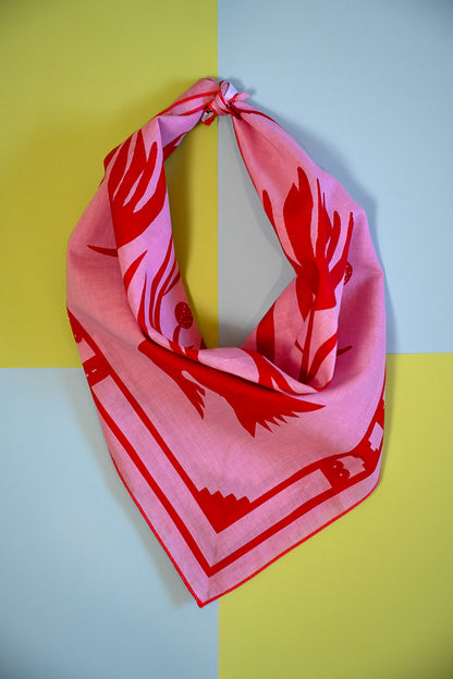 Organic Cotton Bandana - Pink