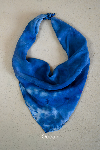 Tie Dye Silk Scarf