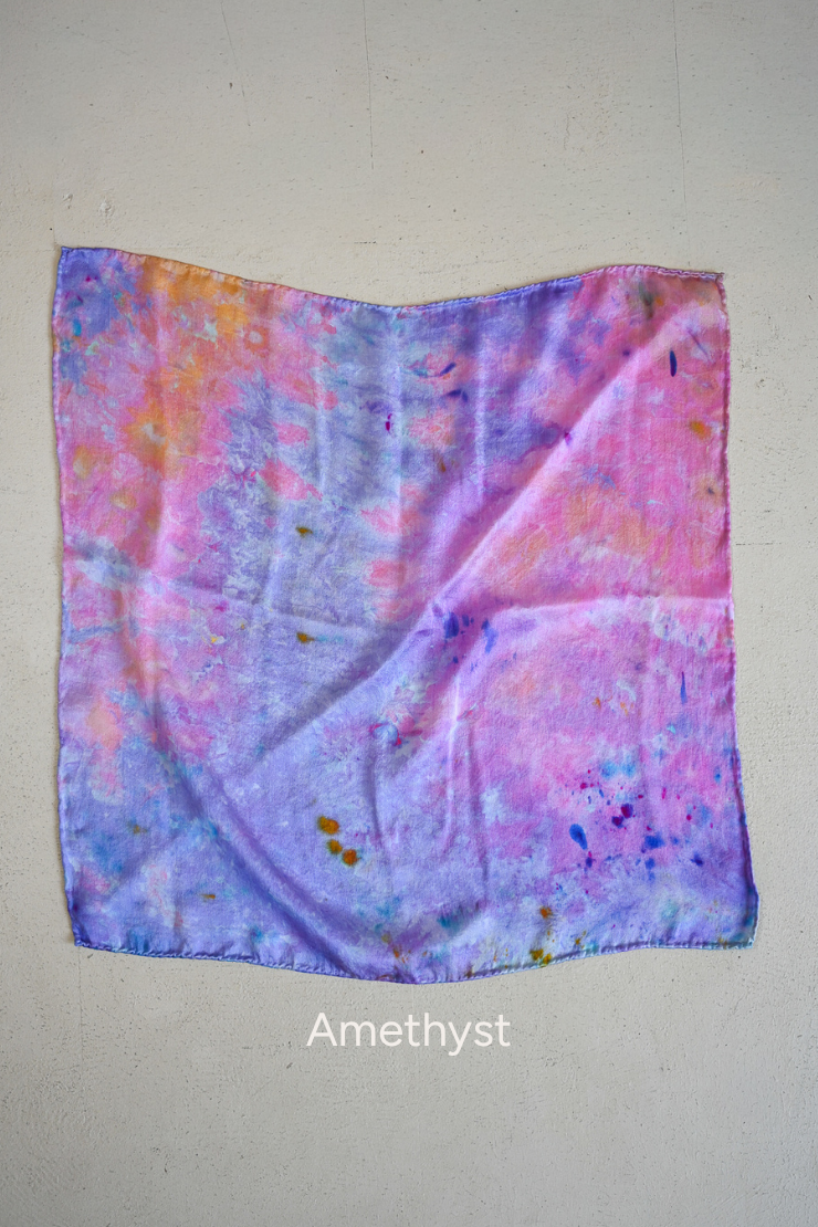 Tie Dye Silk Scarf