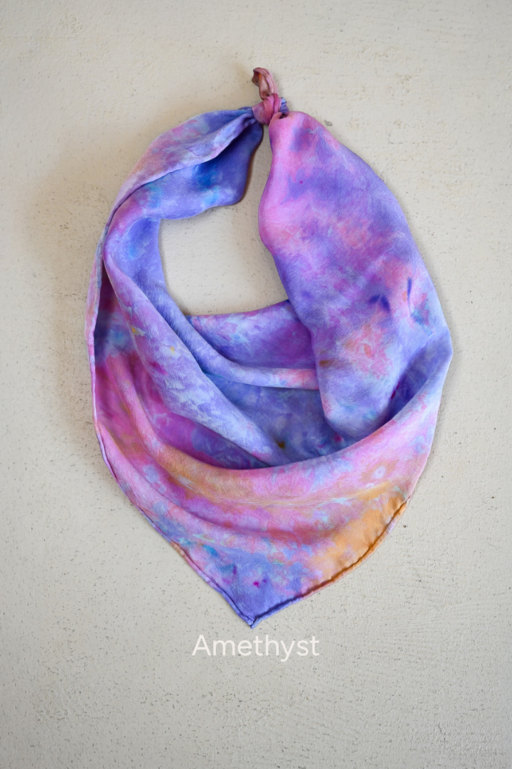 Tie Dye Silk Scarf