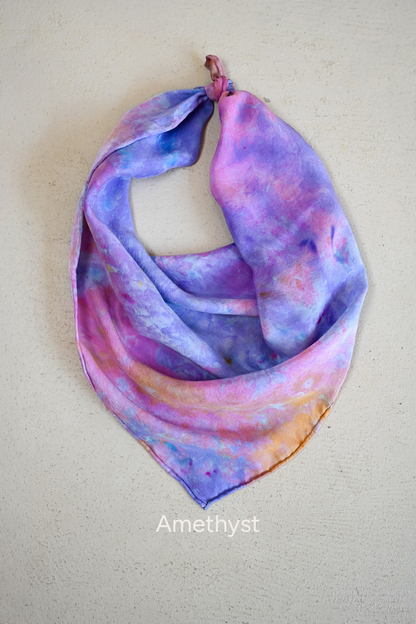 Tie Dye Silk Scarf