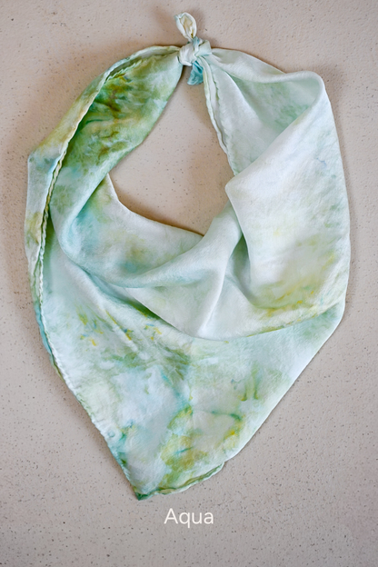 Tie Dye Silk Scarf