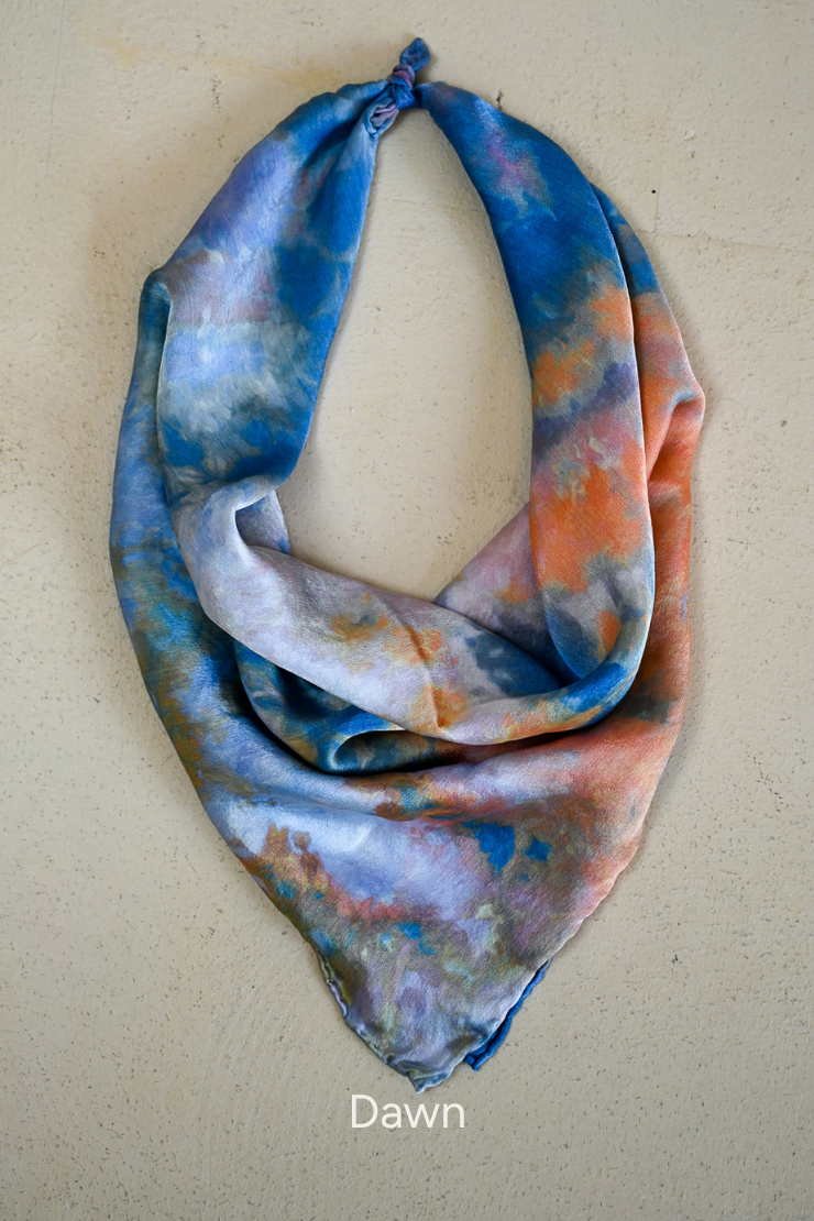 Tie Dye Silk Scarf