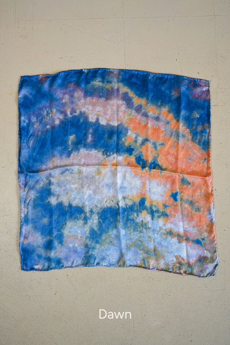 Tie Dye Silk Scarf