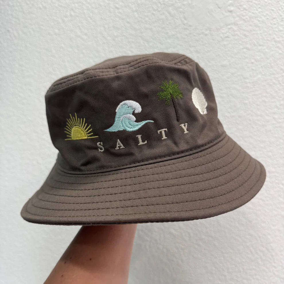 Salty Embroidered Bucket Hat