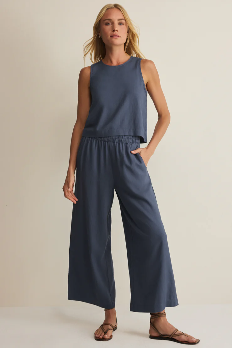 Central Avenue Linen Pant - June Gloom