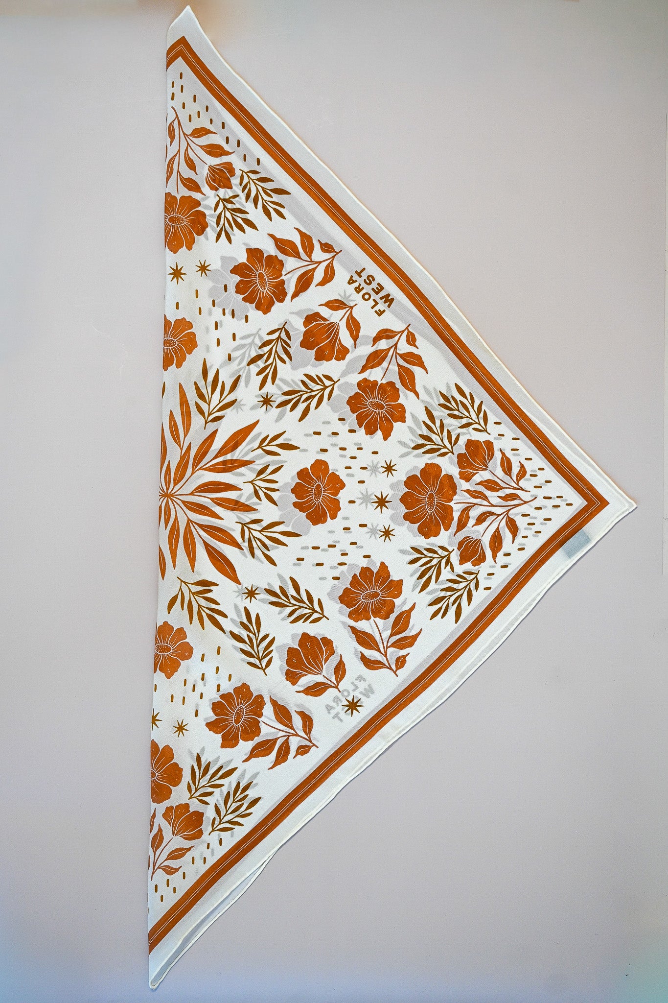 Silk Bandana Scarf - Desert Floral