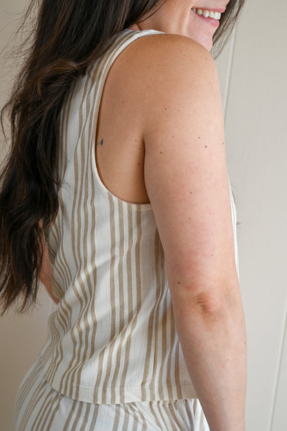 Platt Court Tank - Cloud Stripe