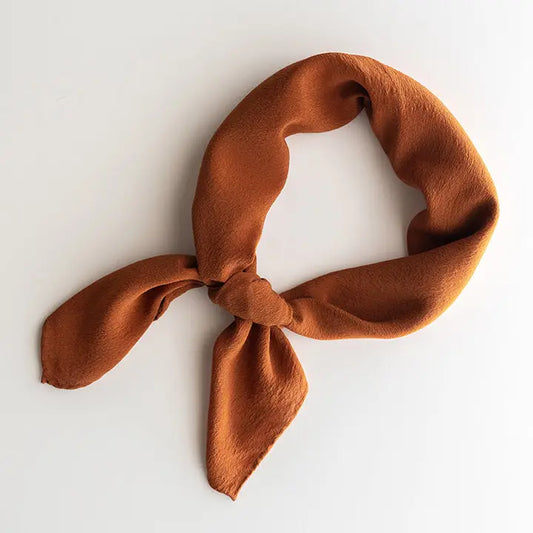 Silk Scarf - Rust