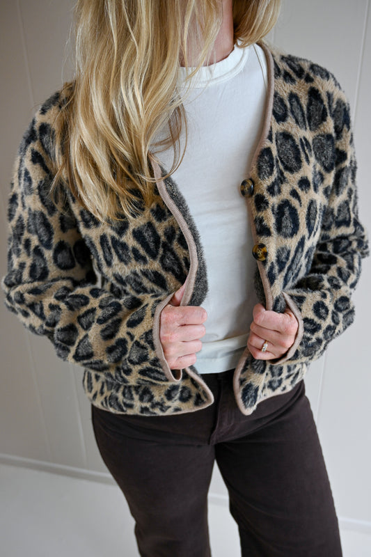 Presidio Leopard Cardigan
