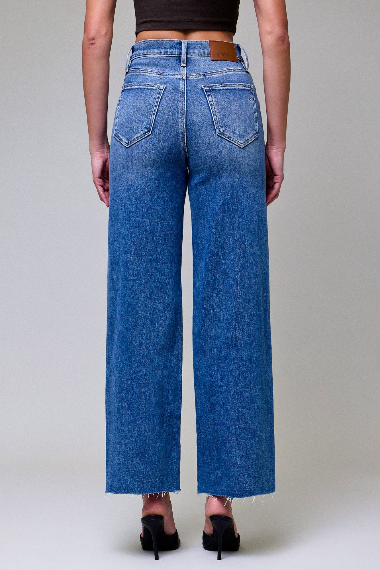 Day Circle Mid Wash Straight Leg Jeans