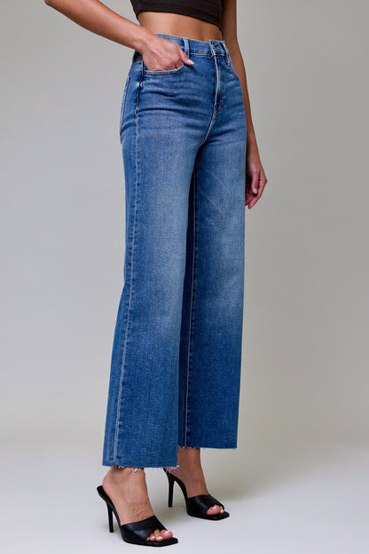 Day Circle Mid Wash Straight Leg Jeans