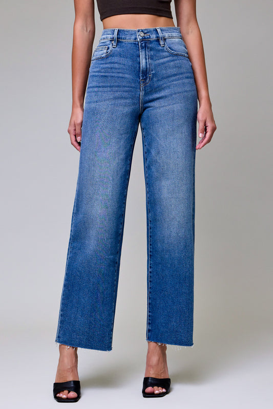 Day Circle Mid Wash Straight Leg Jeans