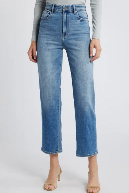 Stuart High Rise Straight Leg Jeans