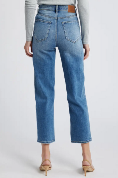 Stuart High Rise Straight Leg Jeans