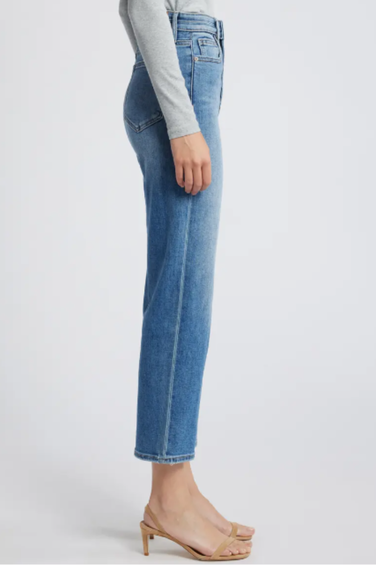 Stuart High Rise Straight Leg Jeans