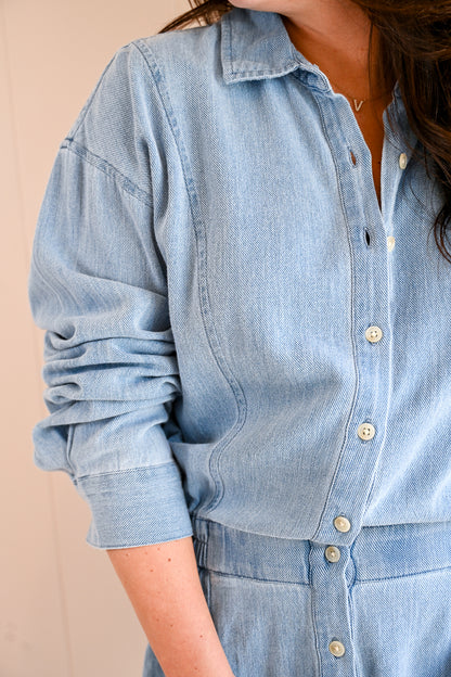 Kenet Place Denim Romper