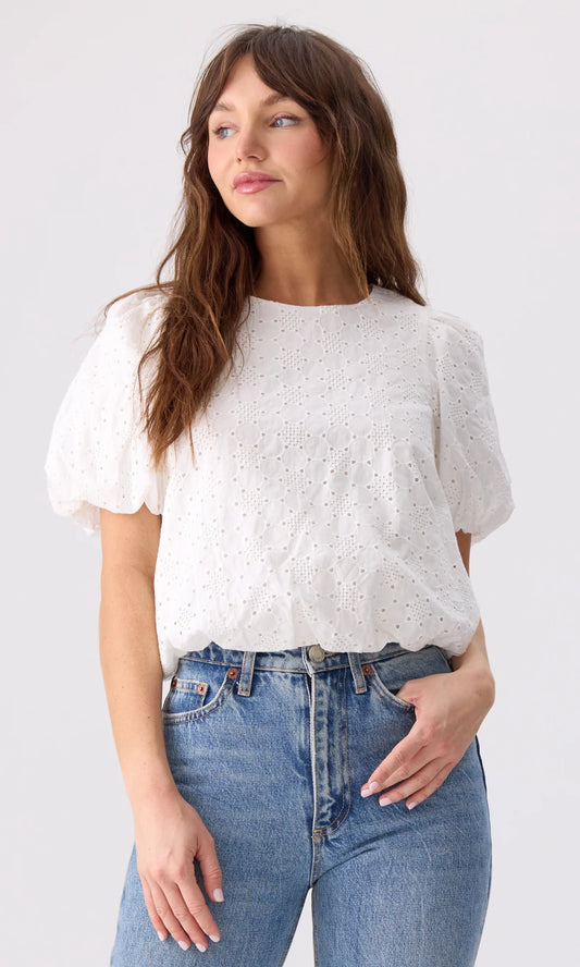 Todd Lane Eyelet Top