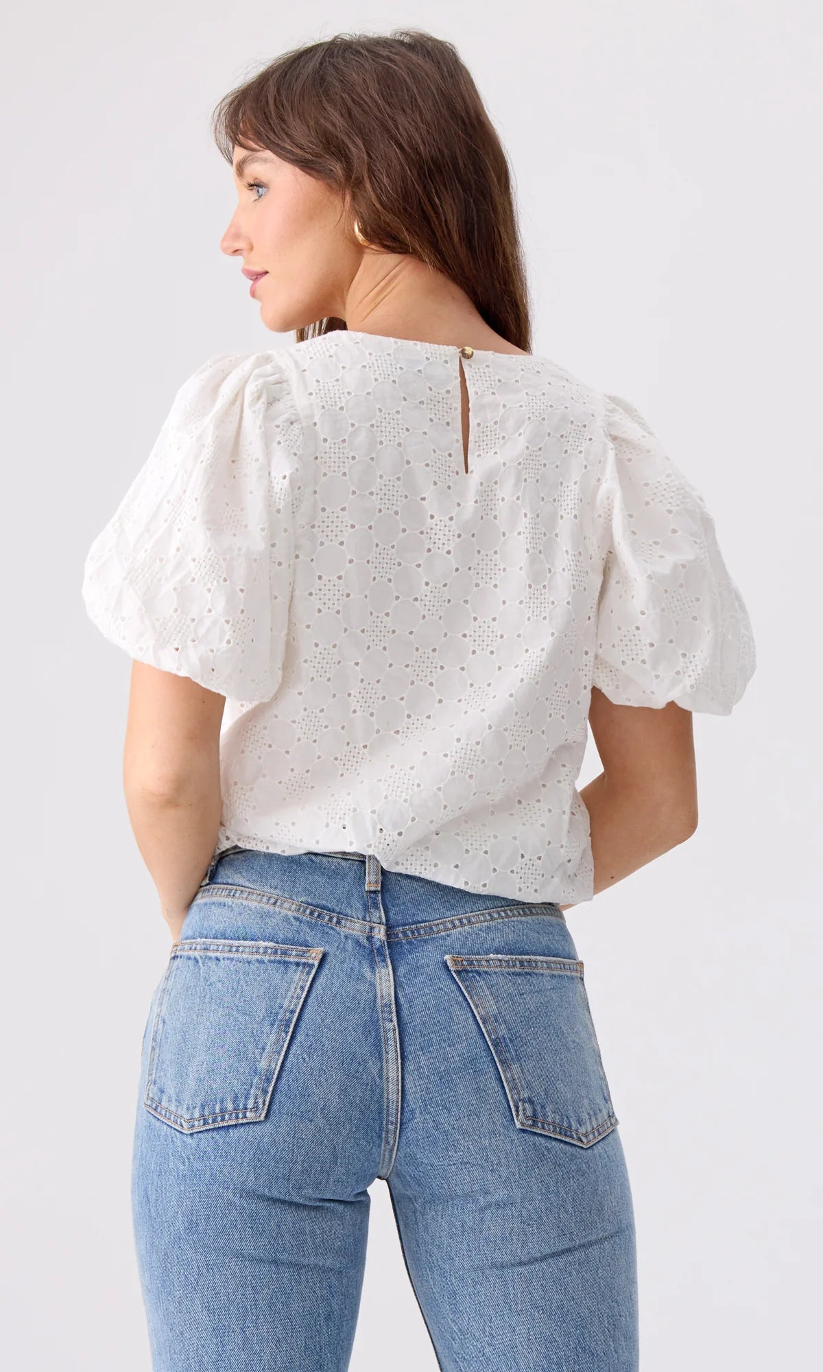 Todd Lane Eyelet Top