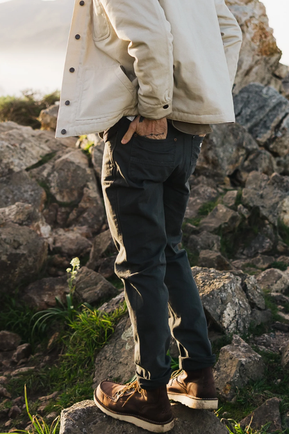 Tradesman Pant Salt Washed Coal Men by VNTNA
