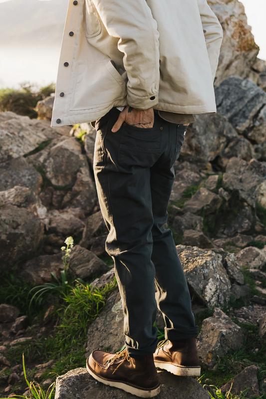Tradesman Pant Salt Washed Coal Men by VNTNA