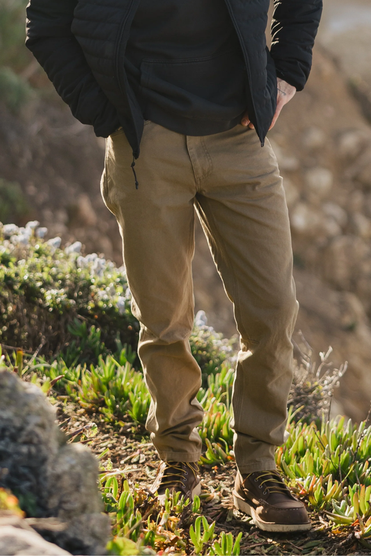 Tradesman Pant Salt Washed Tobacco Men by VNTNA