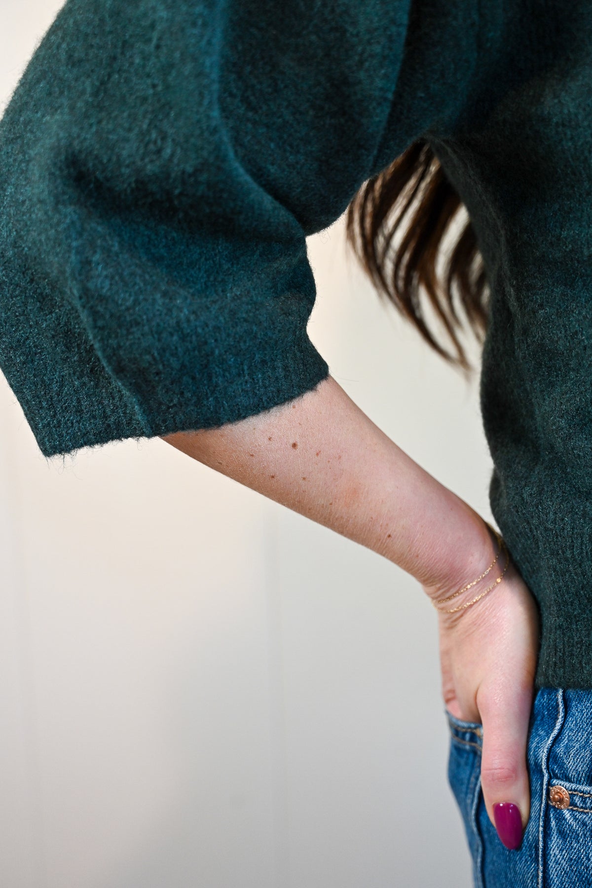 Forest Hill 3/4 Sleeve Cardigan - Cypress